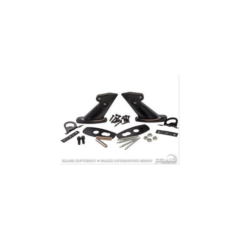 FORD MUSTANG FASTBACK 1969-1970 KIT DE MONTAGE EN ACIER NOIR POUR SPOILER ARRIÈRE Scott Drake Rear Spoiler Mounting Hardware C9Z