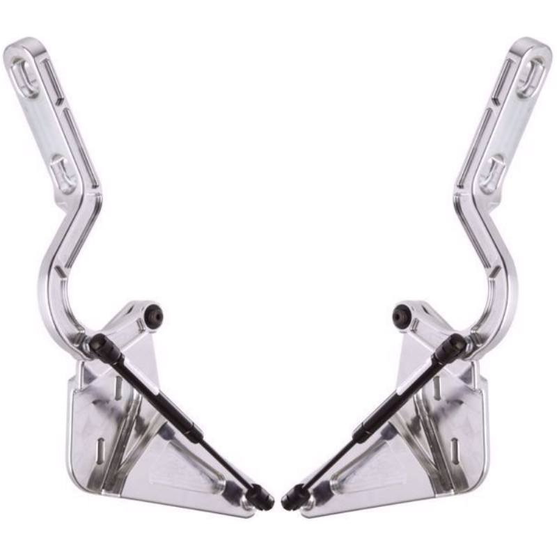 FORD MUSTANG 1964-1968 COUPE PAIRE DE COMPAS CHARNIERE DE MALE ARRIERE ACIER TAILLÉ MASSE ALUMINIUN pr trunk hinge RING BROTHER