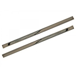 FORD MUSTANG 1965-1966 PAIRE DE CHROMES DE PANNEAUX PONY Kick Panel Trim SCOTT DRAKE C5ZZ-65023445SS