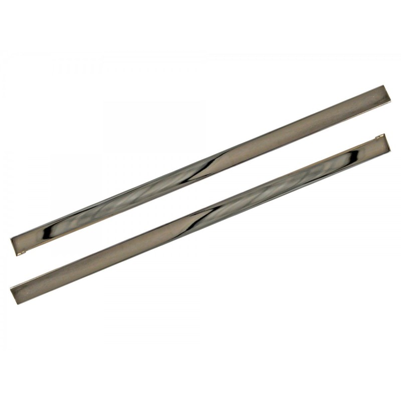 FORD MUSTANG 1965-1966 PAIRE DE CHROMES DE PANNEAUX PONY Kick Panel Trim SCOTT DRAKE C5ZZ-65023445SS