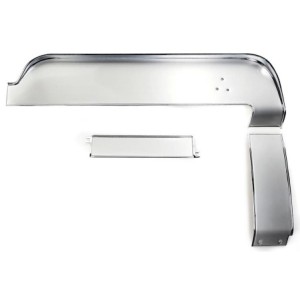 FORD MUSTANG 1967 SET DE 3 PANNEAUX FACADE DELUXE POUR TABLEAU DE BORD ALUMINIUM Deluxe dash panels with aluminium 3 pieces dash