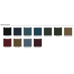 FORD MUSTANG 1965-1968 FASTBACK MOQUETTE DE BANQUETTE RABATTABLE ROUGE 100% NYLON Fold down seat carpet 8118260 615