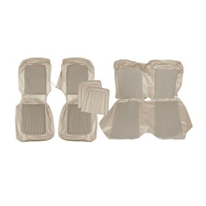FORD MUSTANG 1968 CABRIOLET KIT DE COUVRE SIEGE AVANT ET ARRIERE PARCHEMIN Distinctive Industries Standard Seat Cover Upholstery