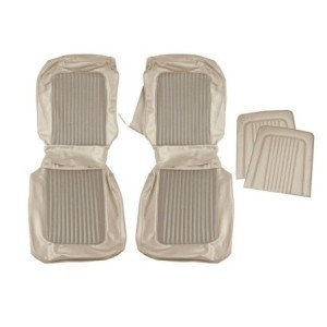 FORD MUSTANG 1968 CABRIOLET KIT DE COUVRE SIEGE AVANT ET ARRIERE PARCHEMIN Distinctive Industries Standard Seat Cover Upholstery