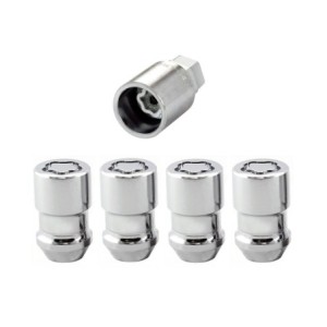 FORD MUSTANG 1964-1973 KIT de 4 ANTIVOLS DE ROUE CHROME 1/2 pouce x 20 McGard Wheel Locks 24130
