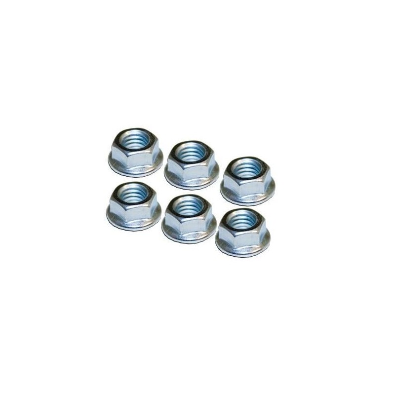 FORD MUSTANG 1964-1966 LOT DE SIX ECROUS DE SUPPORT DE TETE D AMORTISSEUR AVANT Shock Tower Nuts SCOTT DRAKE 33923-SK DERNIERS E