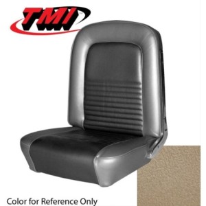 FORD MUSTANG 1967 COUPE SET COMPLET DE COUVRE SIEGE STANDARD PARCHEMIN TMI Standard Sport Seat Upholstery for 1967 MUSTANG - 43