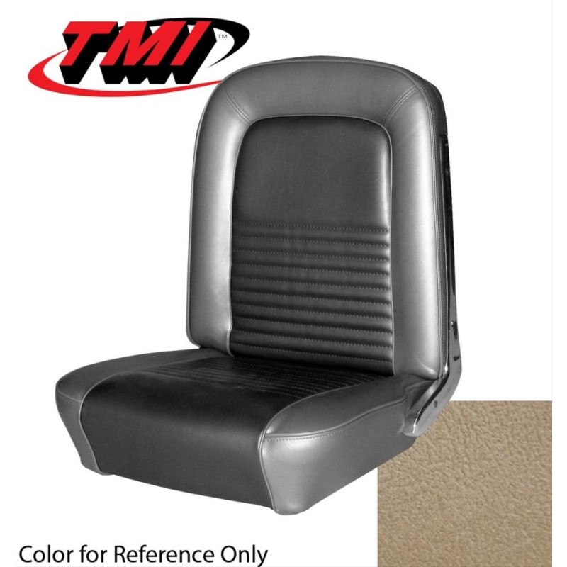 FORD MUSTANG 1967 COUPE SET COMPLET DE COUVRE SIEGE STANDARD PARCHEMIN TMI Standard Sport Seat Upholstery for 1967 MUSTANG - 43