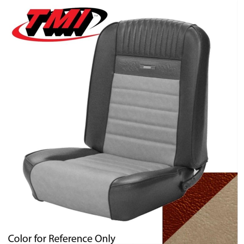 FORD MUSTANG 1964-1966 COUPE DELUXE COUVRE SIEGE PONY BRAISE PARCHEMIN AVANT ET ARRIÈRE Pony Upholstery Emberglow parchment TMI