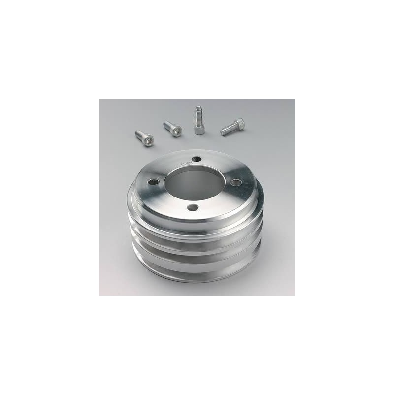 FORD MUSTANG 1965-1968 V8 302 351W POULIE DE VILEBREQUIN EN ALUMINIUM TRIPLE GORGE 4 BOULONS March Performance Crankshaft Pulley