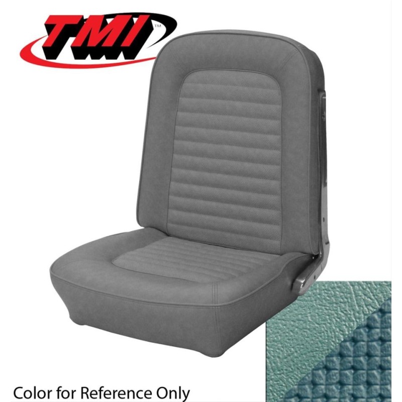 FORD MUSTANG 1966 COUPE COUVRE SIEGE TURQUOISE AVANT ET ARRIÈRE TMI Standard Seat Upholstery Turquoise 43-70226-2929-2951