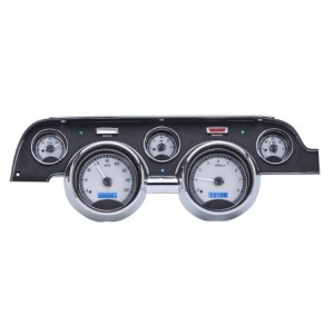 FORD MUSTANG 1967-1968 COMPTEUR MÉTRIQUES AFFICHAGE BLEU Dakota Digital Dash Panels MHX-67F-MUS-S-B