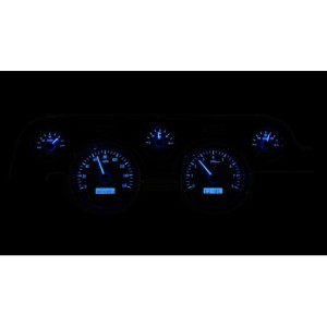 FORD MUSTANG 1967-1968 COMPTEUR MÉTRIQUES AFFICHAGE BLEU Dakota Digital Dash Panels MHX-67F-MUS-S-B