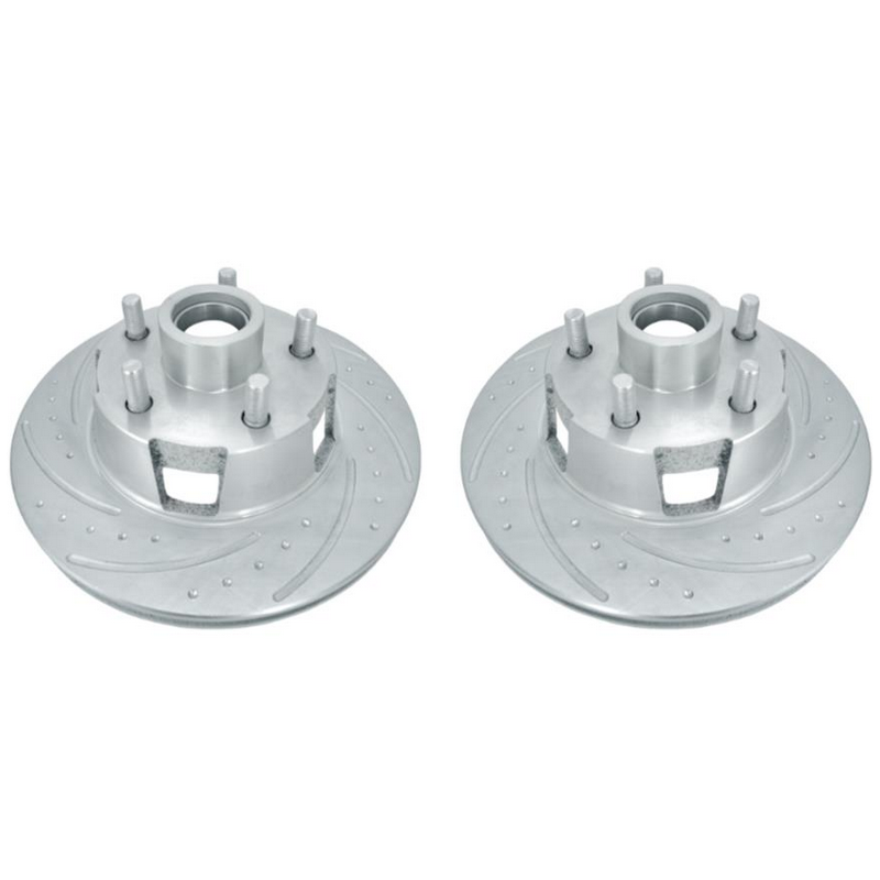 FORD MUSTANG 1964-1967 PAIRE DE DISQUES DE FREIN AVANT RAINURE Disc Brake Rotor SSBC 23000AA3L/3R