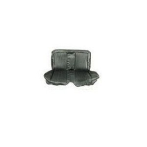 FORD MUSTANG 1968 COUPE SET BANQUETTE ARRIERE STANDARD NOIR Full Set Upholstery Standard Black 68CP-S-ARR-BK