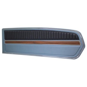 FORD MUSTANG 1968 PAIRE DE PANNEAUX DE PORTE DELUXE BLEU Distinctive Industries Deluxe Door Panels 68395