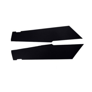 FORD MUSTANG 1971-1973 FASTBACK SPORTSROOF PAIRE DE PANNEAUX DE COTE DE CIEL DE TOIT NOIR Distinctive Industries Sail Panels Bla