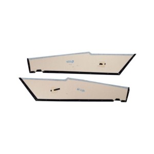 FORD MUSTANG 1971-1973 FASTBACK SPORTSROOF PAIRE DE PANNEAUX DE COTE DE CIEL DE TOIT NOIR Distinctive Industries Sail Panels Bla