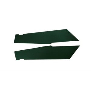 FORD MUSTANG 1971-1973 FASTBACK SPORTSROOF PAIRE DE PANNEAUX DE COTE DE CIEL DE TOIT VERT FONCE Distinctive Industries Sail Pane