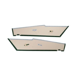 FORD MUSTANG 1971-1973 FASTBACK SPORTSROOF PAIRE DE PANNEAUX DE COTE DE CIEL DE TOIT VERT FONCE Distinctive Industries Sail Pane