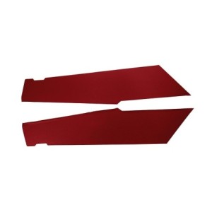 FORD MUSTANG 1971-1973 FASTBACK SPORTSROOF PAIRE DE PANNEAUX DE COTE DE CIEL DE TOIT ROUGE Distinctive Industries Sail Panels Re