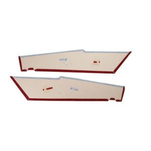 FORD MUSTANG 1971-1973 FASTBACK SPORTSROOF PAIRE DE PANNEAUX DE COTE DE CIEL DE TOIT ROUGE Distinctive Industries Sail Panels Re