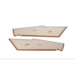 FORD MUSTANG 1971-1973 FASTBACK SPORTSROOF PAIRE DE PANNEAUX DE COTE DE CIEL DE TOIT GINGEMBRE Distinctive Industries Sail Panel