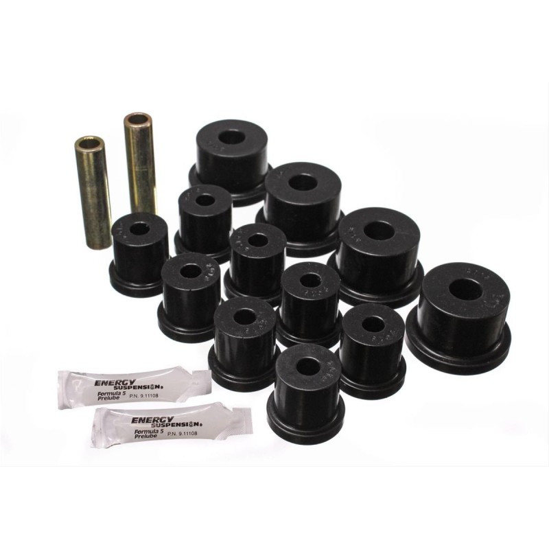 FORD MUSTANG 1964-1973 KIT DE SILENT BLOC POLYURÉTHANE POUR OEIL DE LAME ET SHAKLE Energy Suspension Leaf Spring Bushings Polyur