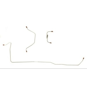 FORD MUSTANG 1966 SET DE TUBES DE FREINS AVANT POUR TAMBOUR SANS ASSISTANCE The Right Stuff Brake Line Sets ZKT6601