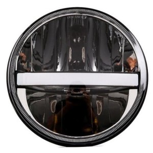 FORD MUSTANG 1964-1973 SAUF 1969 OPTIQUE CONVERSION H4 ET HALO LED 7 POUCES Haizer LED Headlights (vendu à l'unité)