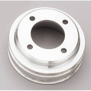 FORD MUSTANG 1969-1973 V8 302 351W POULIE DE VILEBREQUIN EN ALUMINIUM DOUBLE GORGE 4 BOULONS March Performance Crankshaft Pulley