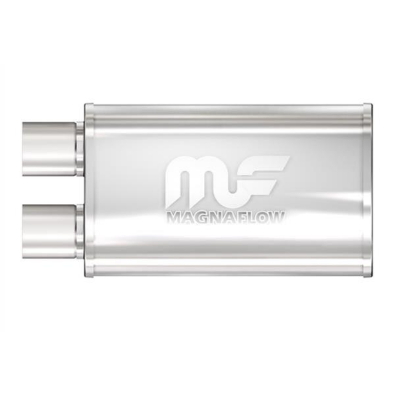 63.5MM 2.5 POUCES ECHAPPEMENT SILENCIEUX PERFORMANCE INOX 409 Stainless Steel 2.5 Inch Muffler MAGNAFLOW 14210