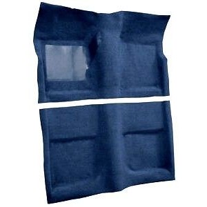 FORD MUSTANG 1965-1968 CABRIOLET KIT COMPLET DE MOQUETTE AVANT + ARRIERE BLEU molded Carpet Kit Blue ACC 26427230