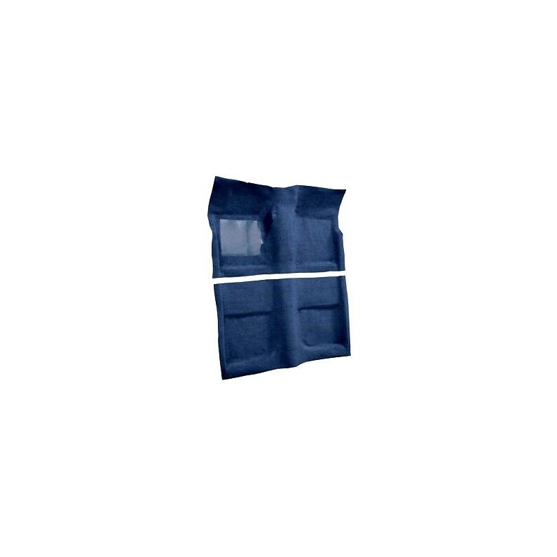 FORD MUSTANG 1965-1968 CABRIOLET KIT COMPLET DE MOQUETTE AVANT + ARRIERE BLEU molded Carpet Kit Blue ACC 26427230