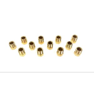 LOT DE 12 RACCORDS ÉVASÉS INVERSES DE FREINAGE 3/8-24 POUR DURITE EN 3/16 The Stop Shop Brake Fittings FK11