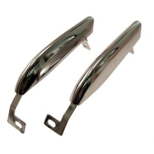 FORD MUSTANG 1967-1968 PAIRE DE BANANES POUR PARE CHOC AVANT SANS TROUS front bumper guards without trim hole SCOTT DRAKE C7ZZ-1