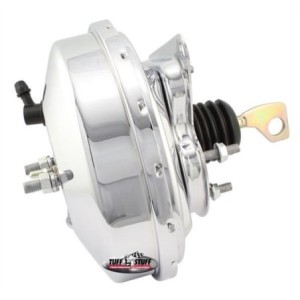 FORD MUSTANG 1967-1970 SERVOFREIN BOOSTER MASTERVAC ASSITANCE DE FREINAGE 9 POUCES CHROME AVEC SOUFFLET DE TIGE + CLAPET 2225NA