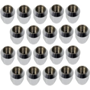 FORD MUSTANG 1964-1973 KIT ECROUS ACIER CHROME POUR JANTES ORIGINE / REV / AMERICAN RACING etc sauf ecrous spécifiques CRAGAR