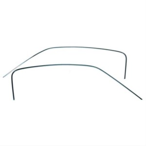 FORD MUSTANG 1967-1968 FASTBACK PAIRE DE BAGUETTES CHROME SUR RAIL DE TOIT Drip Rail Molding pair GMK3021925672S