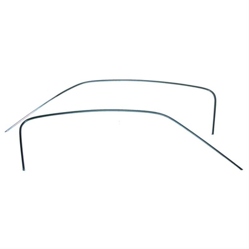 FORD MUSTANG 1967-1968 FASTBACK PAIRE DE BAGUETTES CHROME SUR RAIL DE TOIT Drip Rail Molding pair GMK3021925672S