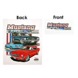 FORD MUSTANG 1964-2015 T SHIRT FORD MUSTANG CLASSIC TAILLE XX-LARGE t-shirt mustang classic ford SCOTT DRAKE TS-3XXL