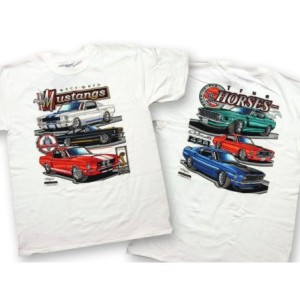 FORD MUSTANG 1964-2015 T-SHIRT MUSTANG RACE / TRUE HORSE TAILLE MEDIUM t-shirt mustang race bred and true horses SCOTT DRAKE TS