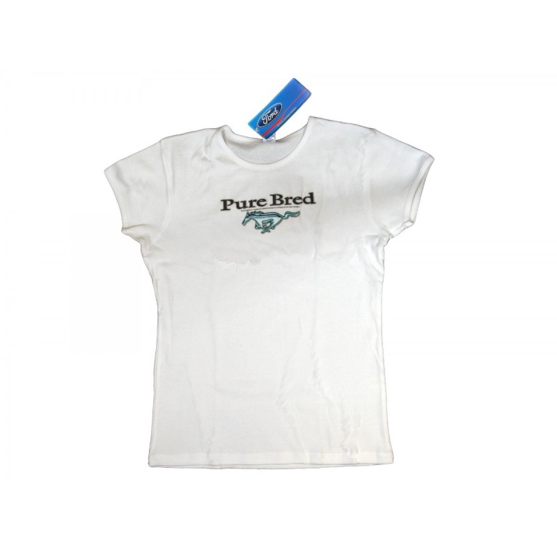 FORD MUSTANG 1964-2015 T-SHIRT FEMME PURE BRED MUSTANG TAILLE SMALL t-shirt womens pure bred girl SCOTT DRAKE TS-S-PB