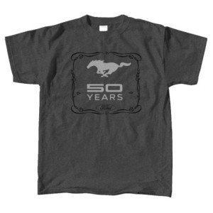 FORD MUSTANG 1964-2016 TSHIRT 50 ANS MUSTANG GRIS FONCE TAILLE MEDIUM Mustang